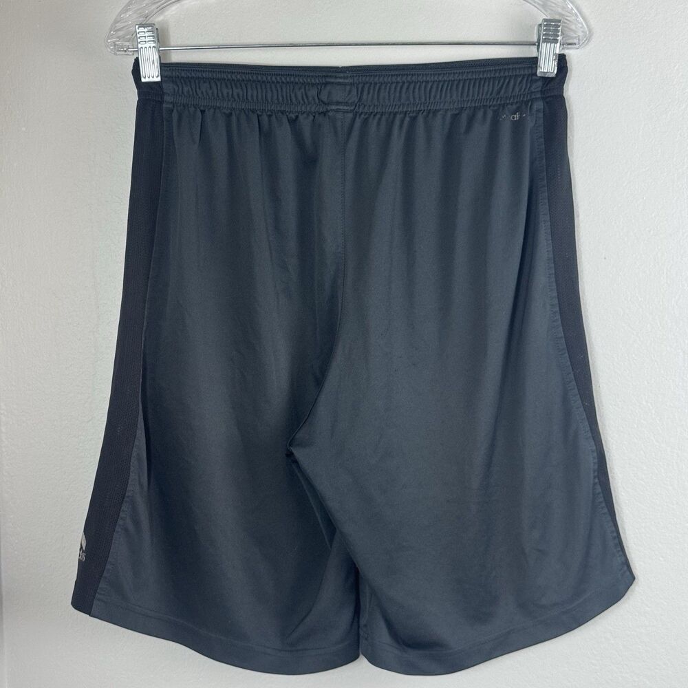 Adidas Training Shorts Mens Medium Black Gray Climalite Workout Basketball Gym - Picture 2 of 7
